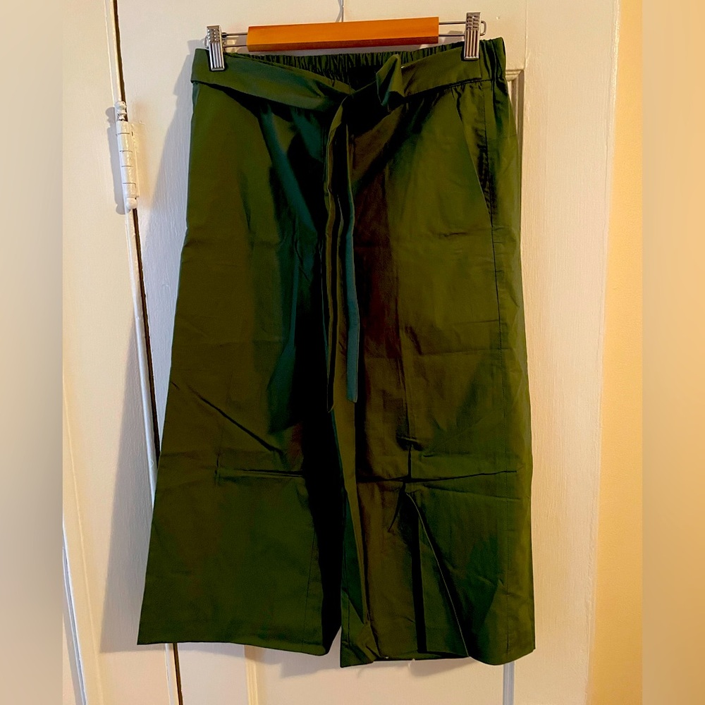 Green over the knee shorts